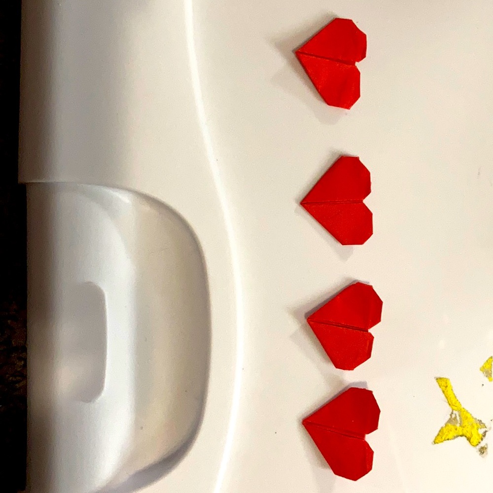 Origami hearts